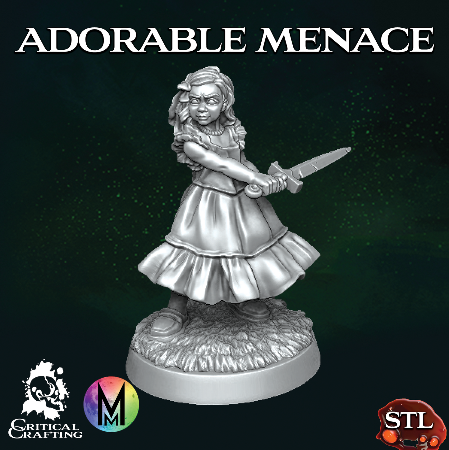 Child Warrior (Adorable Menace) STL