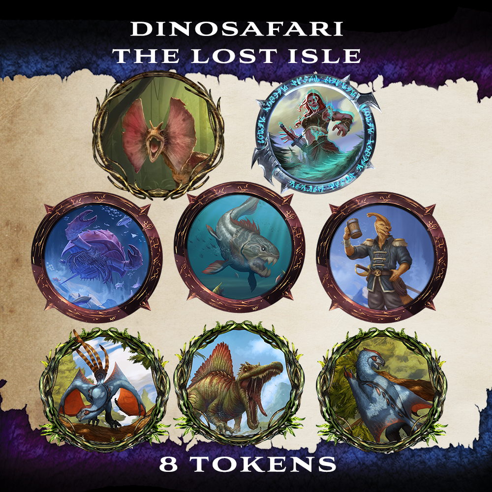 Dinosafari Lost Isle Token Pack