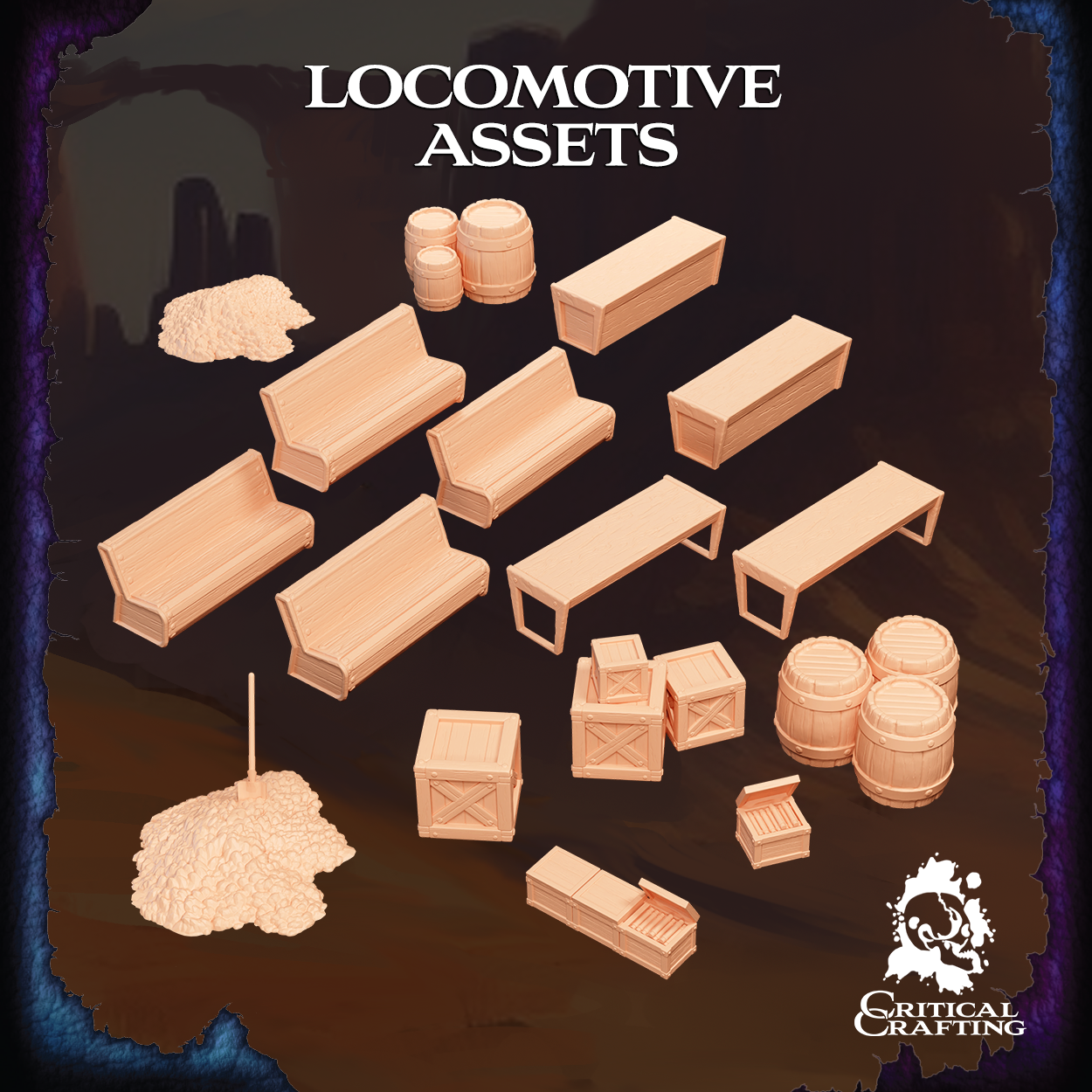 Locomotive Scatter STL Bundle