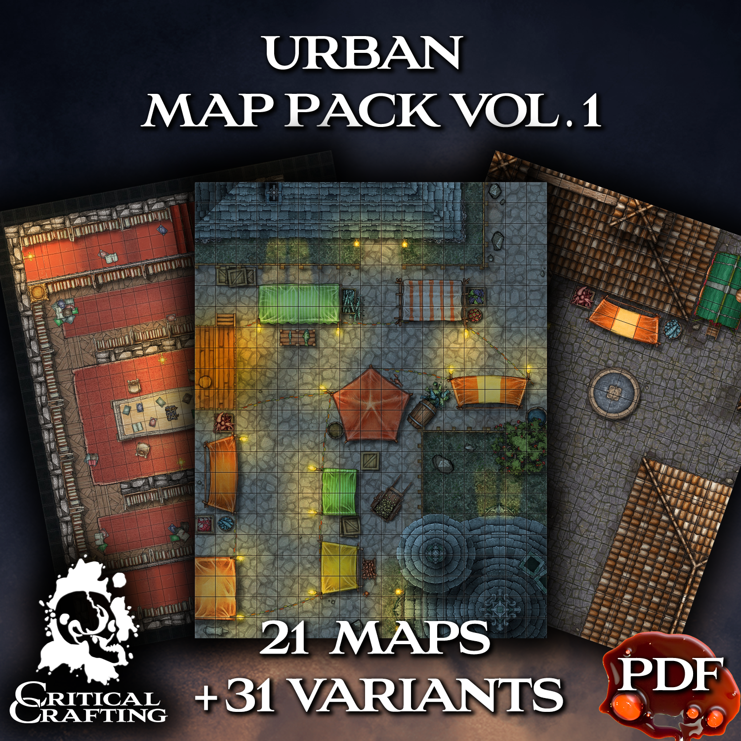 Urban Guide Map Urban Map Pack: Vol. 1 – Critical Crafting