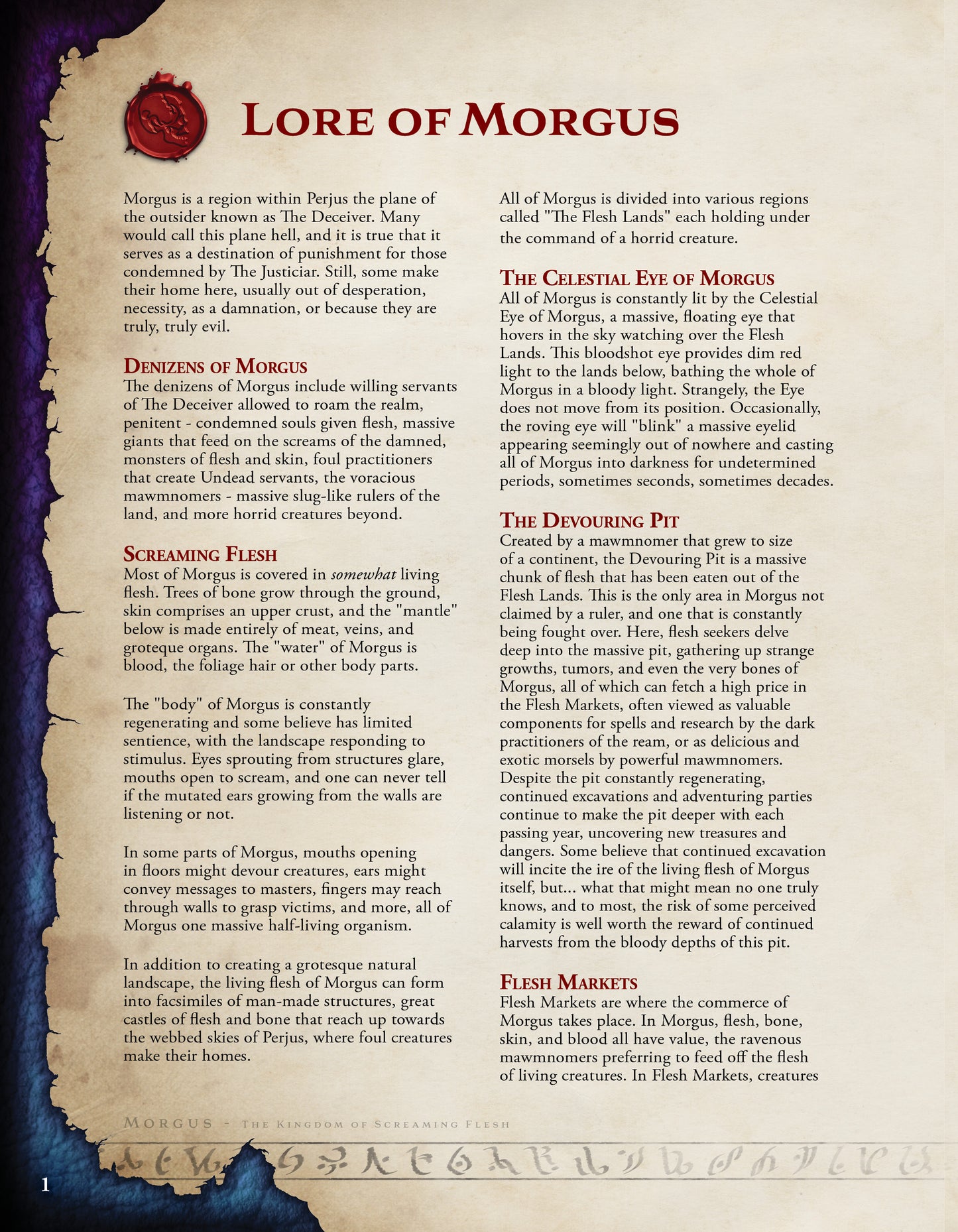 Morgus - The Kingdom of Screaming Flesh
