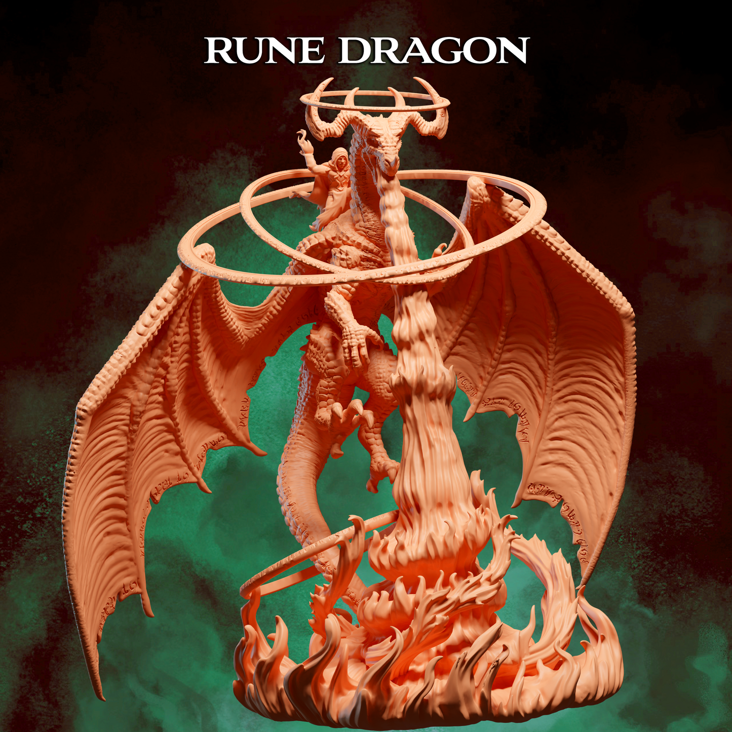 Rune Dragon STL