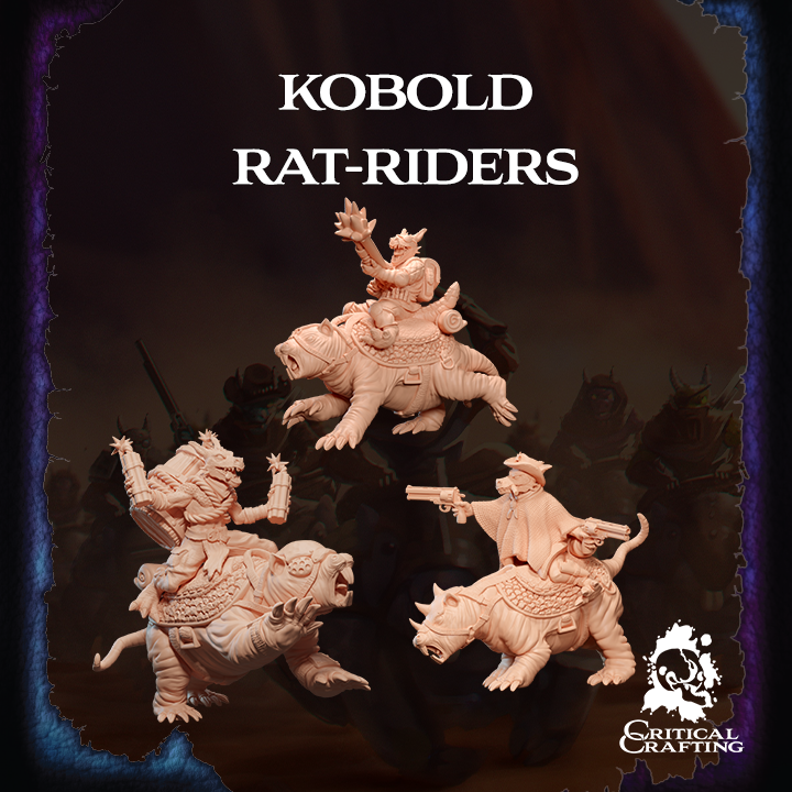 Kobold Rat-Riders STL Bundle