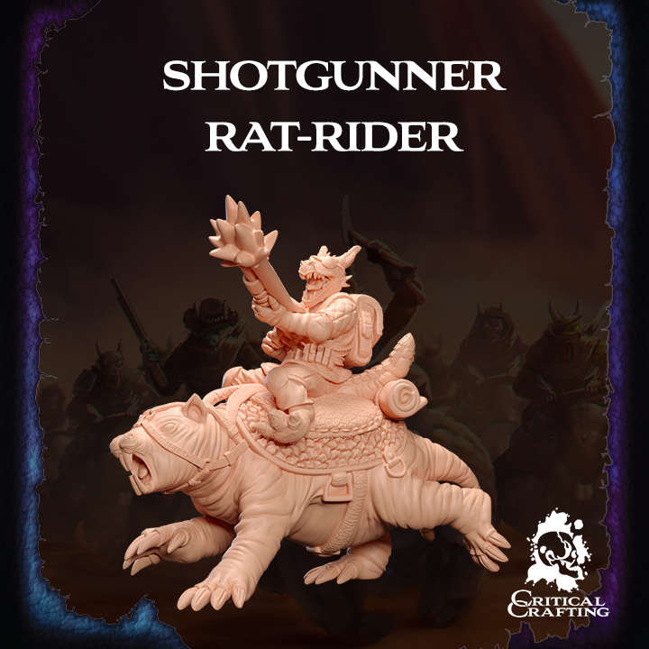 Shotgunner Rat Rider STL