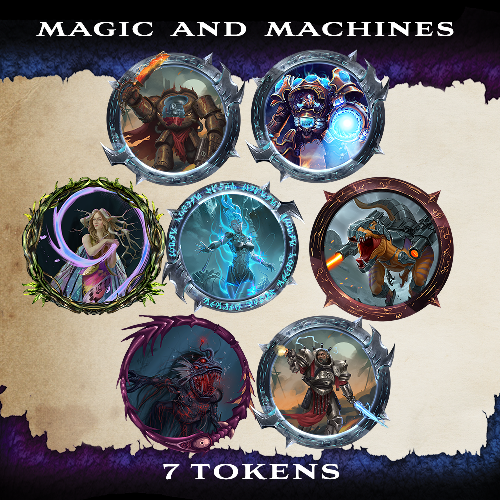 Magic Computer Mini Token Magic and Machines Token Pack – Critical Crafting