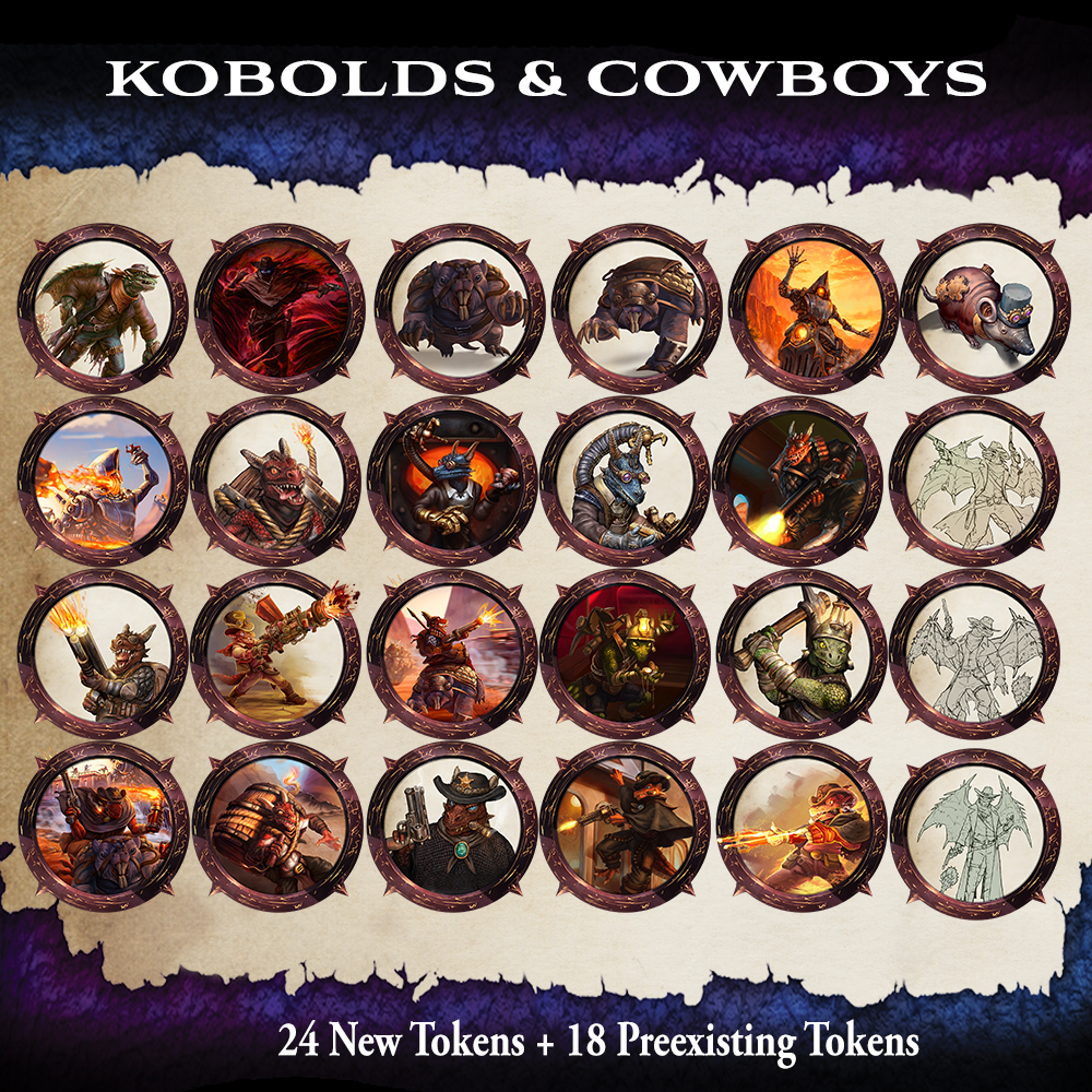 Kobolds & Cowboys Tokens