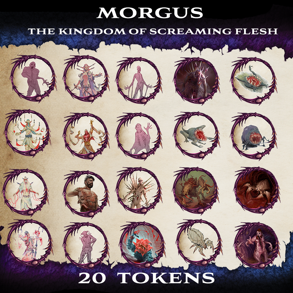 Morgus - The Kingdom of Screaming Flesh Token Pack